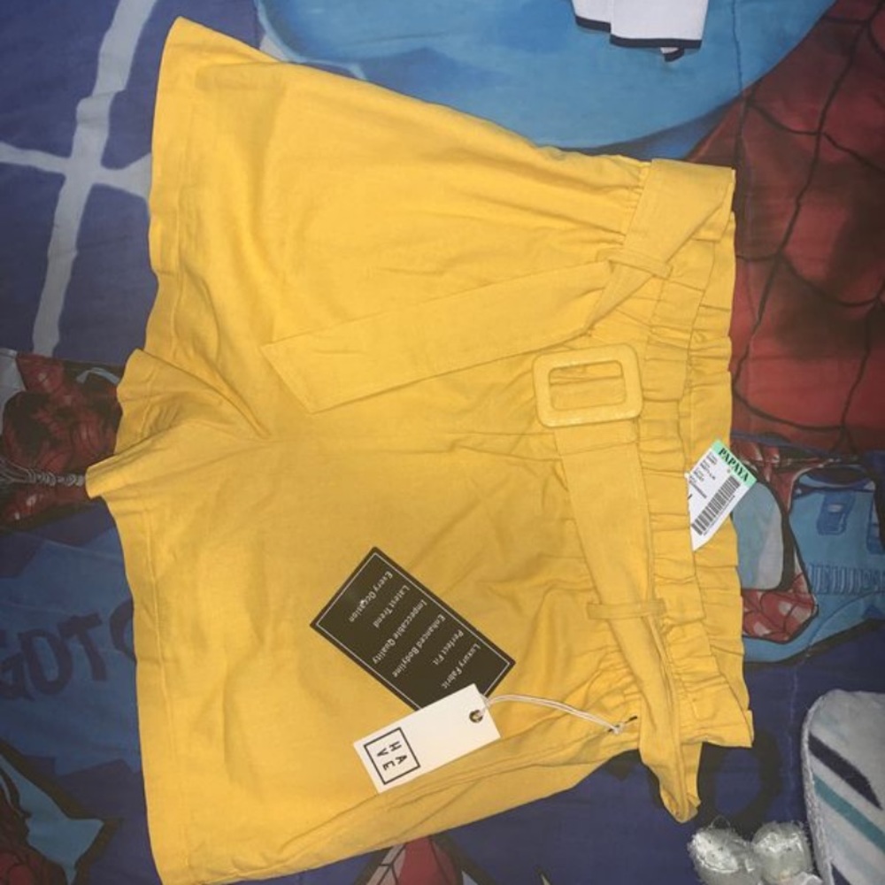 Yellow shorts